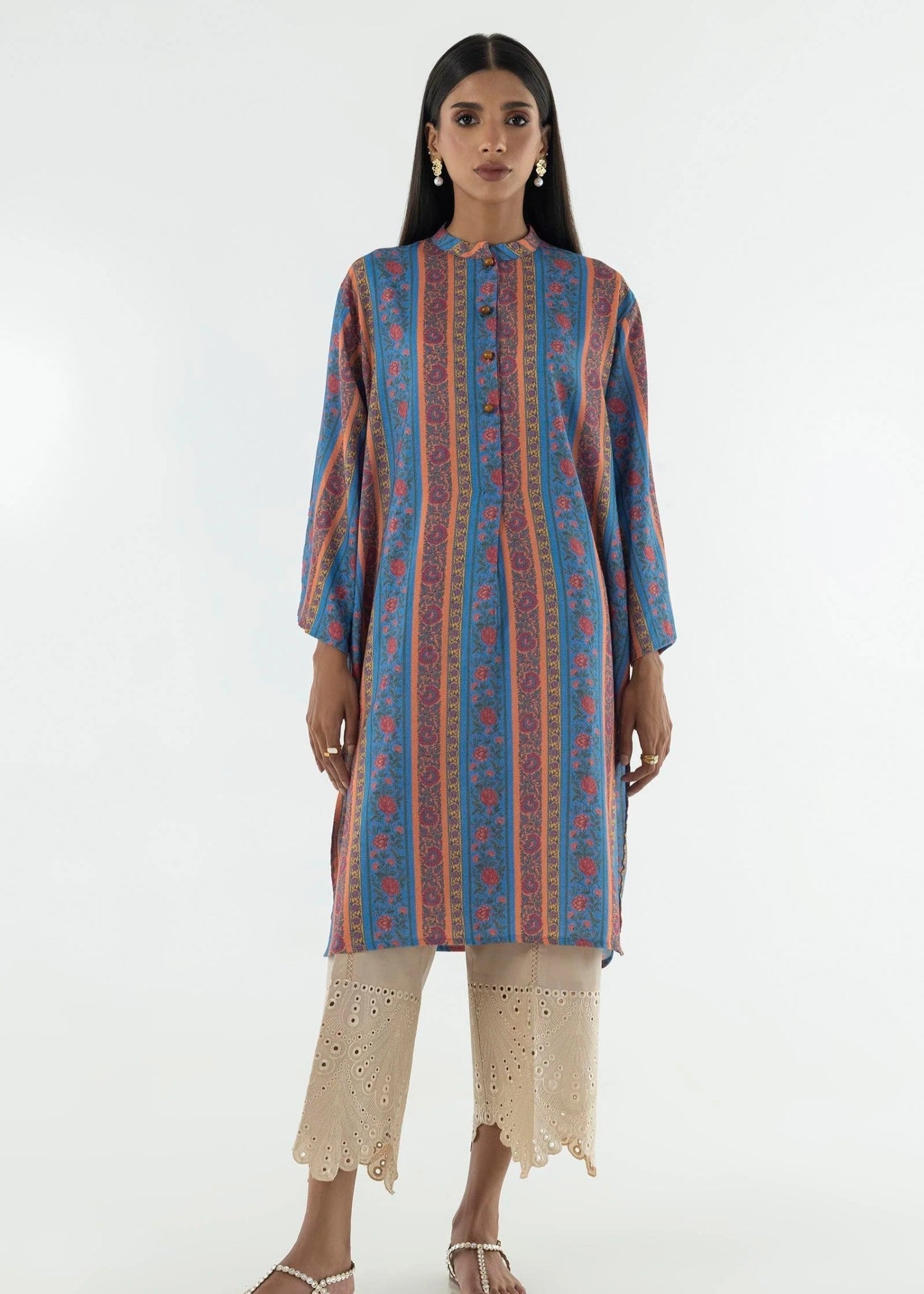 Sana Safinaz Stitched Basic Printed Shirt FX24BSP261 Women 1pcs