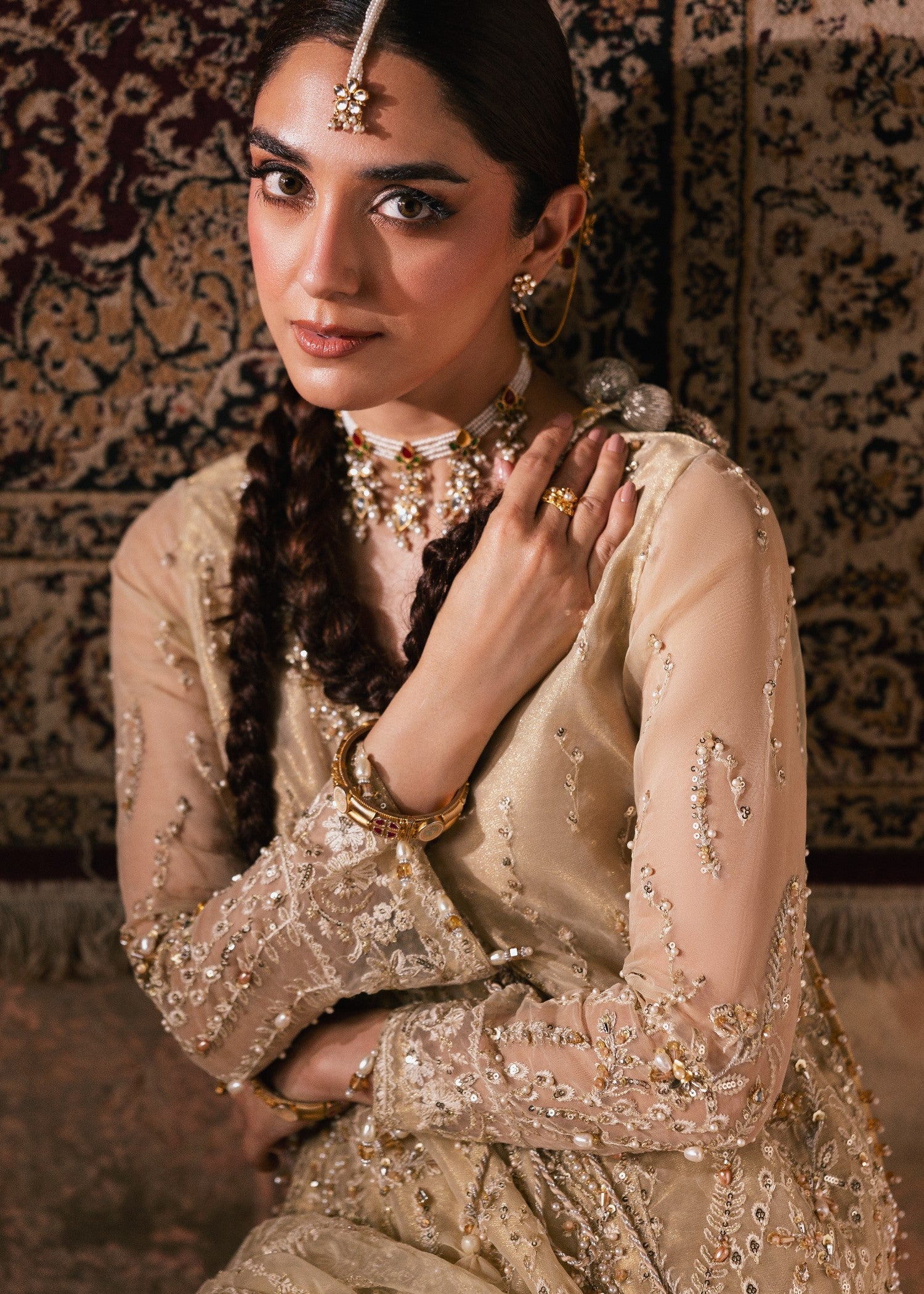 Ally's AL 4272 (Firdous) (N) Women 3pcs