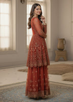 Diara Couture SEHRISH DA 01 RUST Women 3pcs