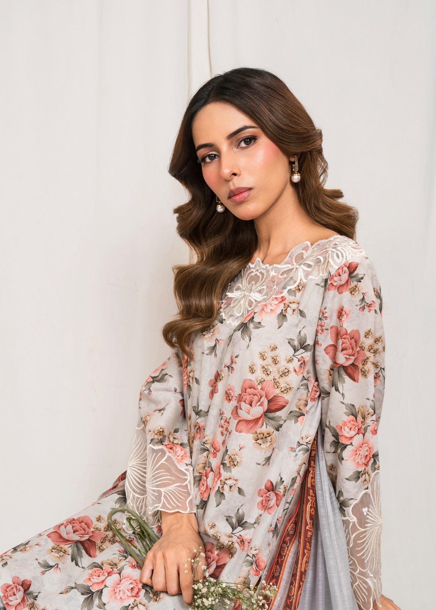 Sahibas By Mirza Zenobia Grey Women 3pcs