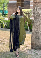 Tehzeeb Libas MAYAL EMBROIDERED Women 3pcs