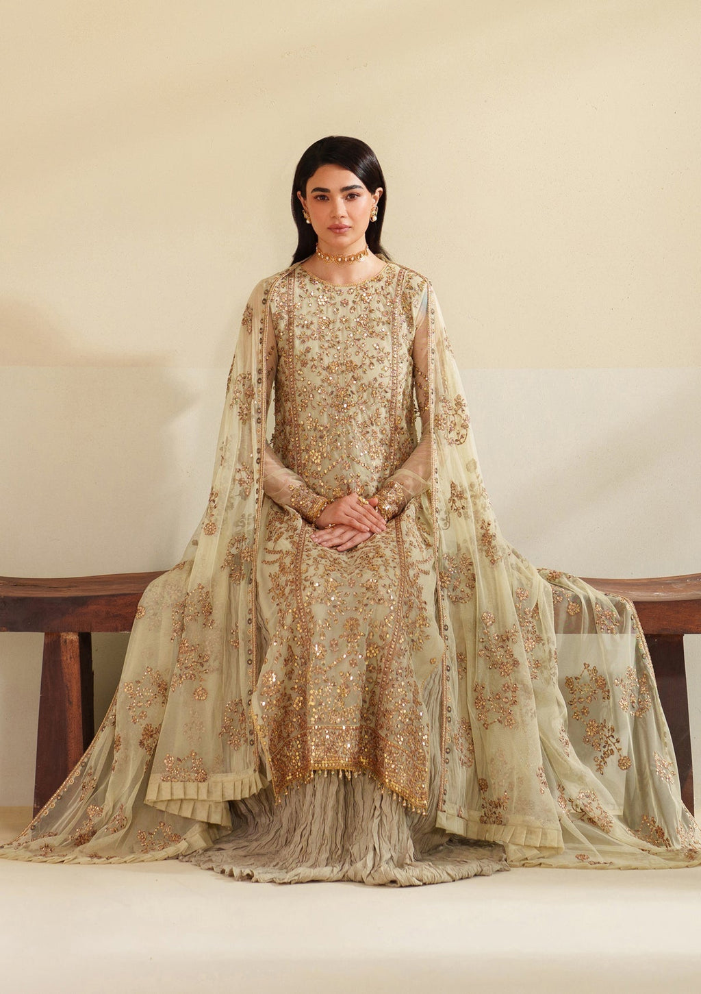 Bin Tayyab BT006542 CRM Women 3pcs