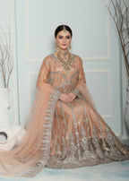 Insiya By Saira Jawad Bridal Maxi Peach 216 Women 2pcs