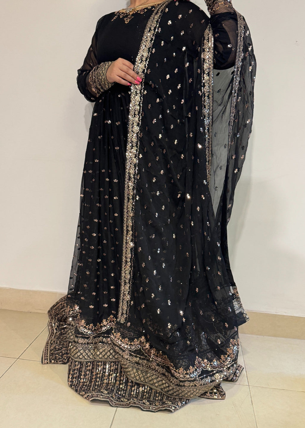 Fernazcouture Regal black Women 3pcs