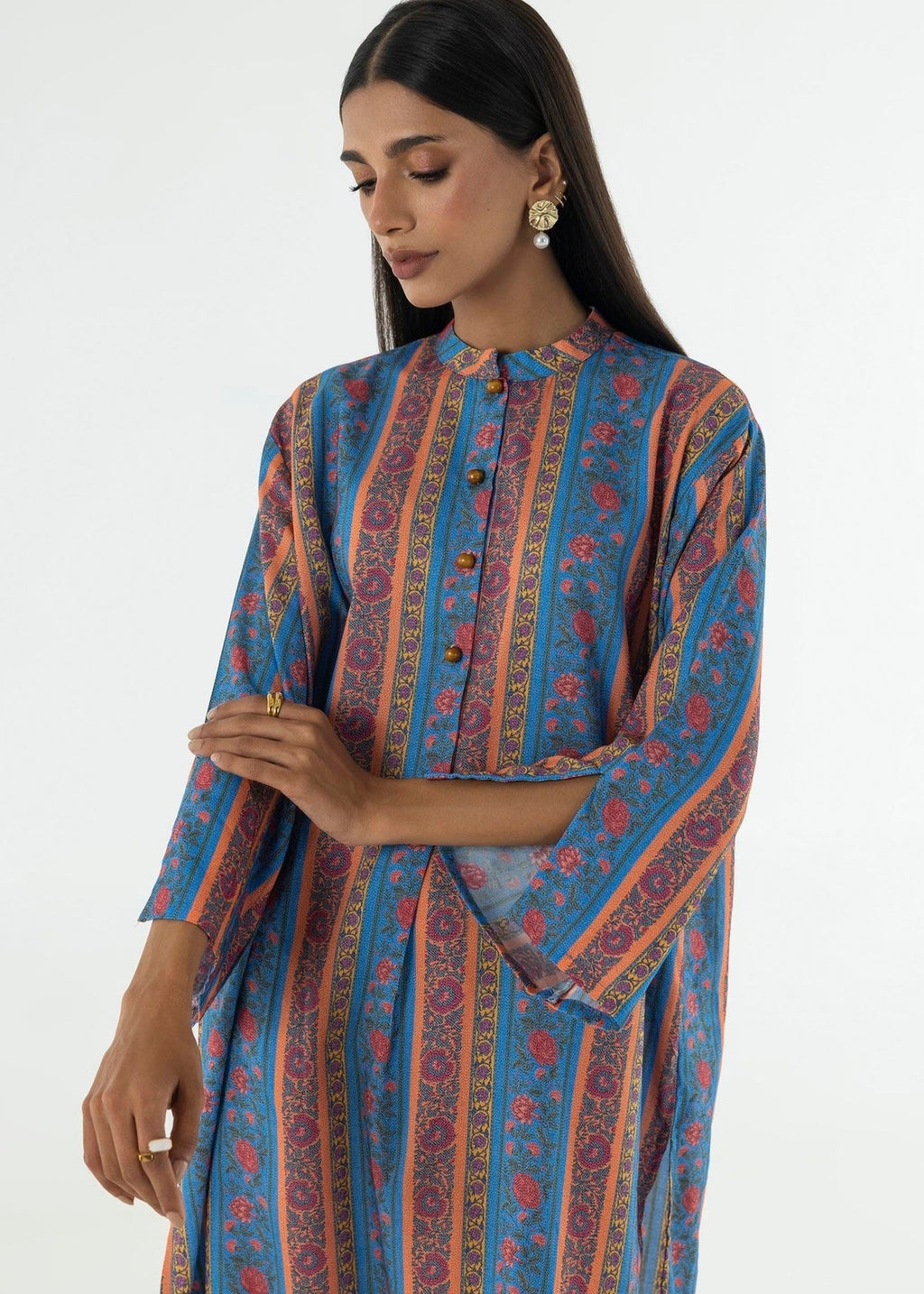 Sana Safinaz Stitched Basic Printed Shirt FX24BSP261 Women 1pcs