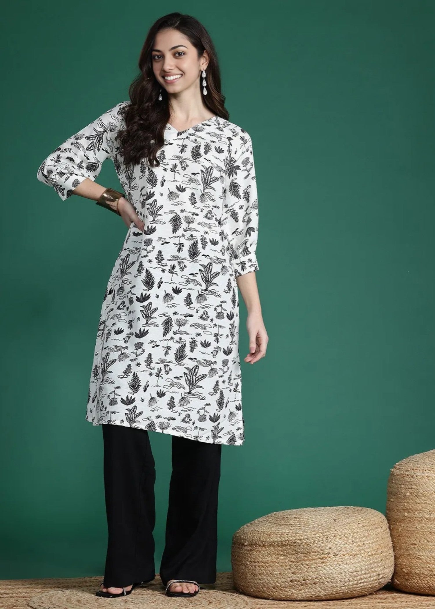 Laal Kurti Printed Kurta Only D023 Women 1pcs
