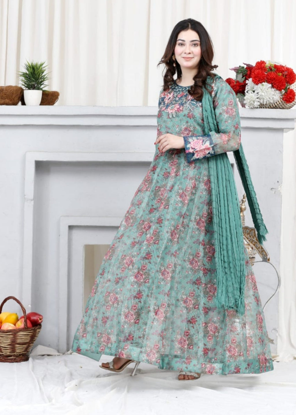 Reetriwaj Green shine Women 3pcs