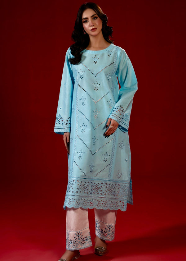 Zeenat & Zoha Sky Blue Women 2pcs
