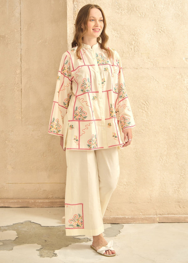 Kiara Suria – Embroidered Co ords Set Women 2pcs