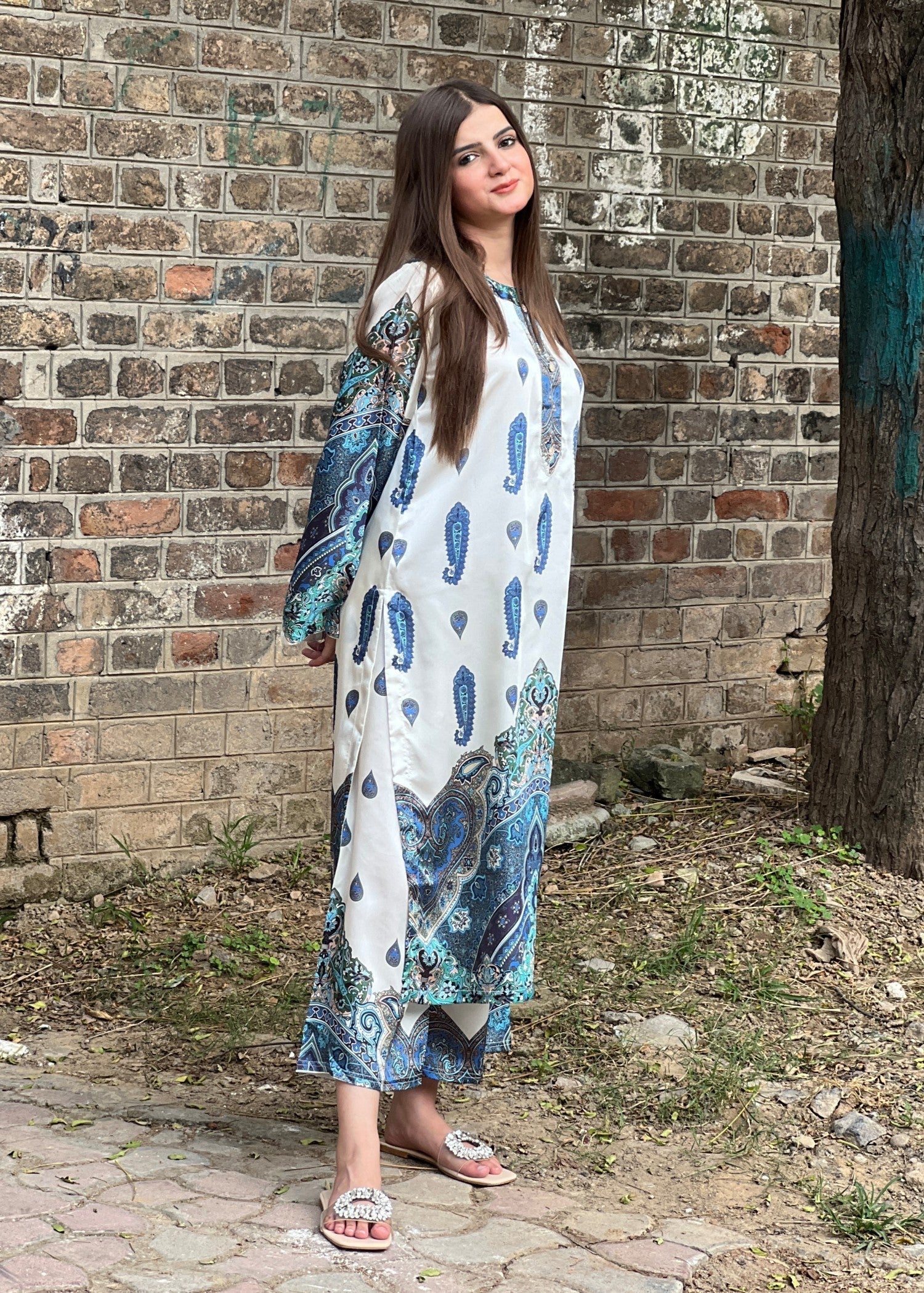 Tehzeeb Libas NUREH CORD SET Women 2pcs