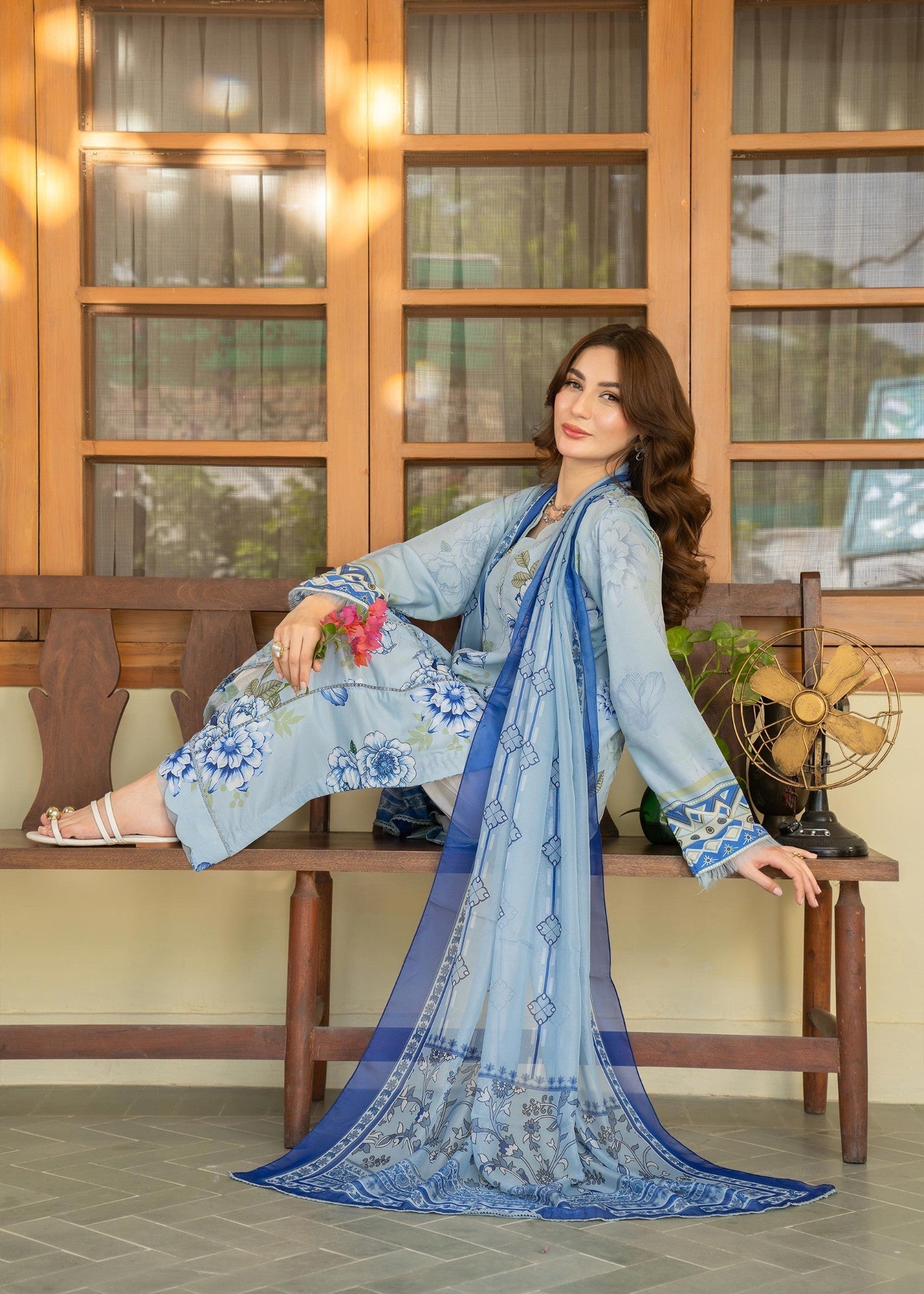 Panache Apparel Frost Blue Women 2pcs