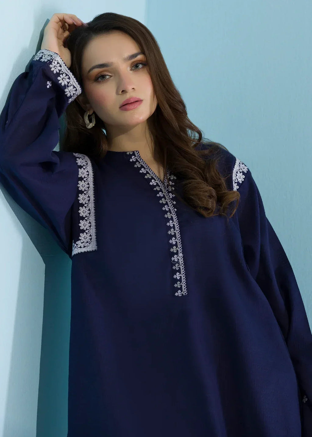 Zellbury WPS2522562 Navy Blue Women 2pcs