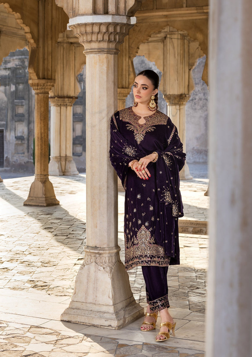 Bin Tayyab BT006529 PUR Women 3pcs