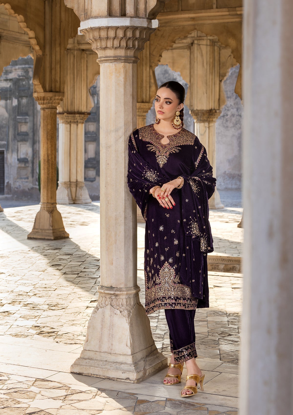 Bin Tayyab BT006529 PUR Women 3pcs