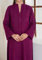 Yolo Pret Alpine Velvet Shirt with Velvet Border Shawl and Plain Trouser AML W25 0011 Women 3pcs