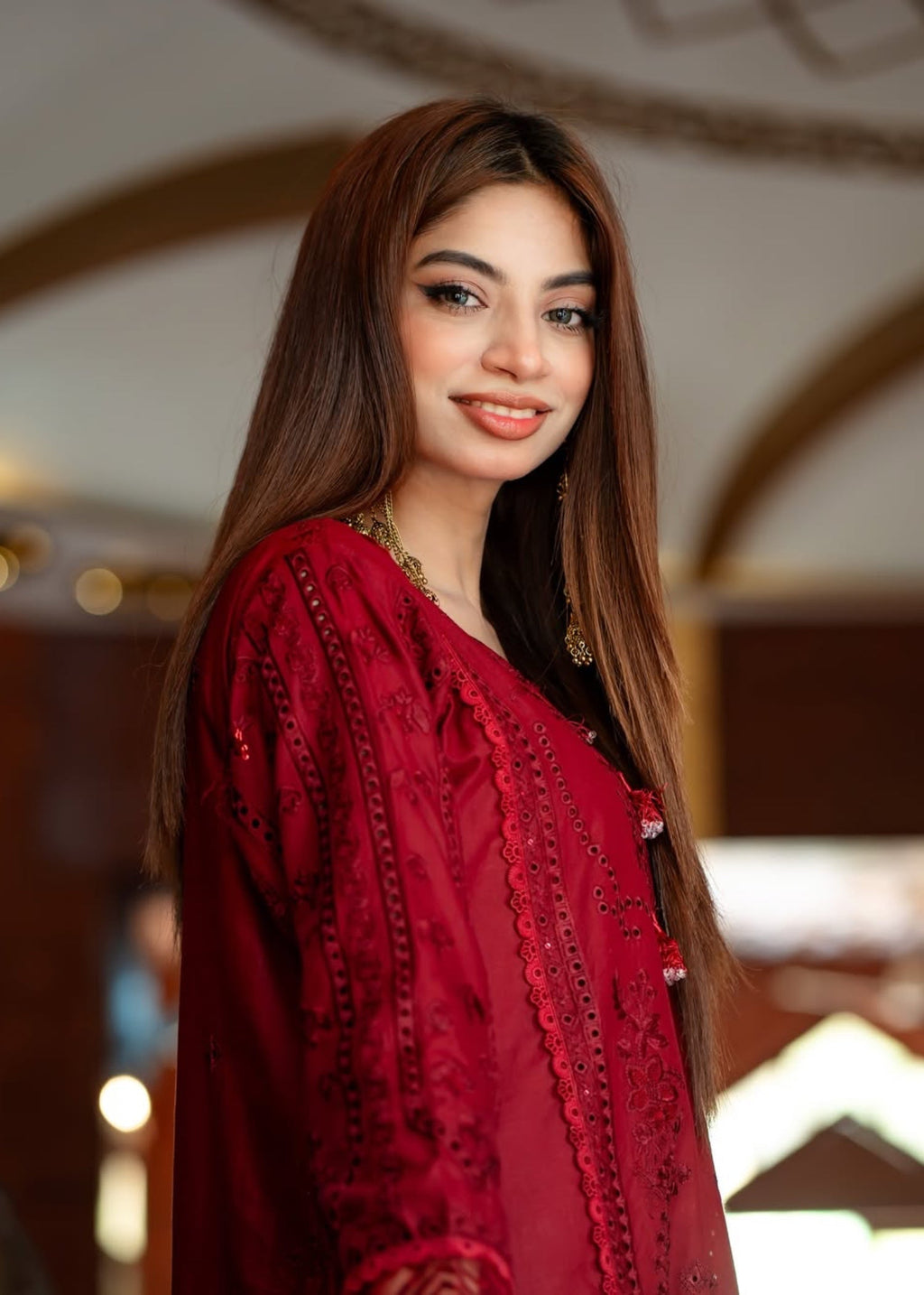 Suits By Sadia Maroon marvel Women 3pcs