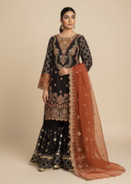 Diara Couture ELEANOR US 558 RUST BLACK Women 3pcs