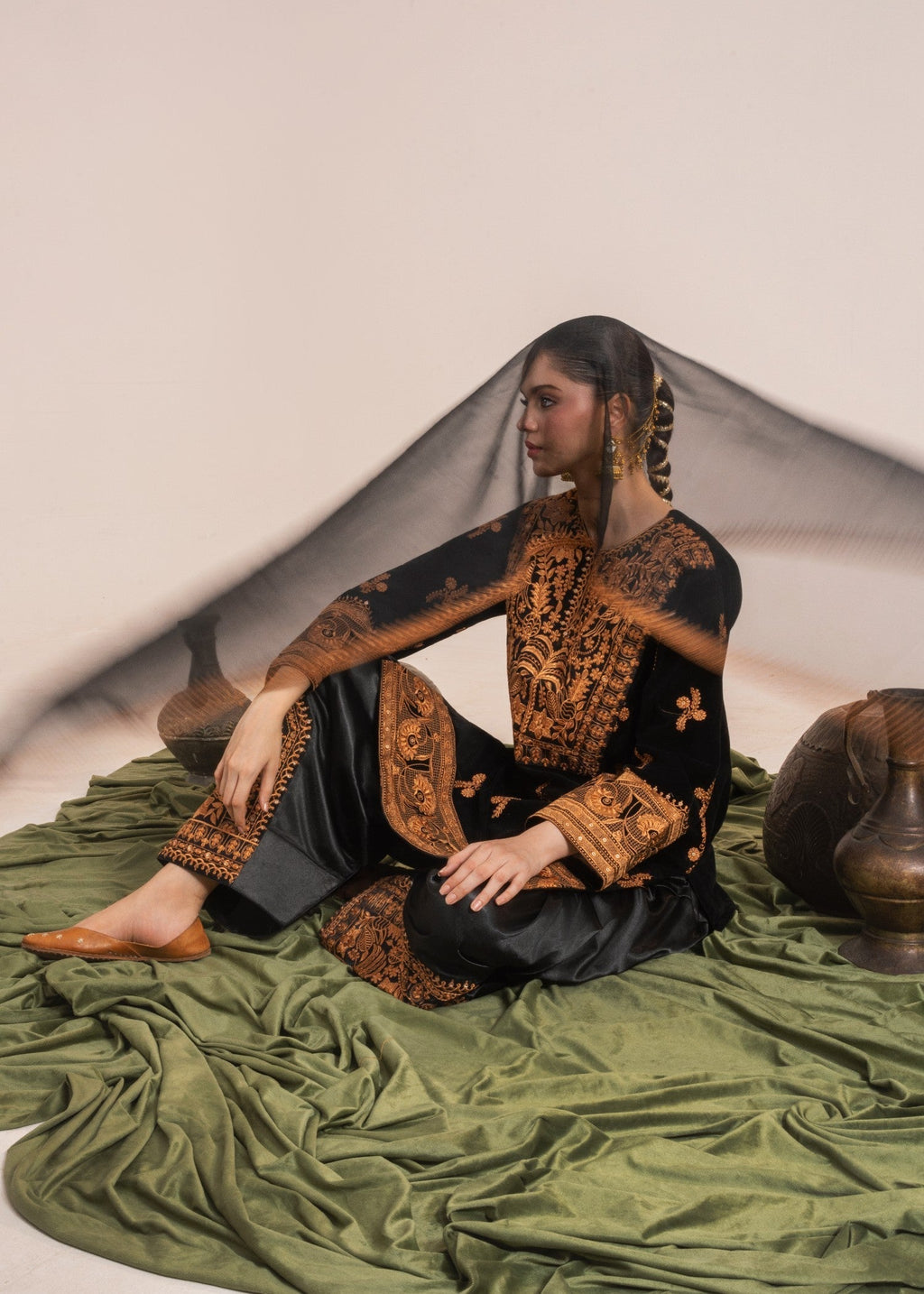 Rajdulari Kangana Velvet Women 3pcs