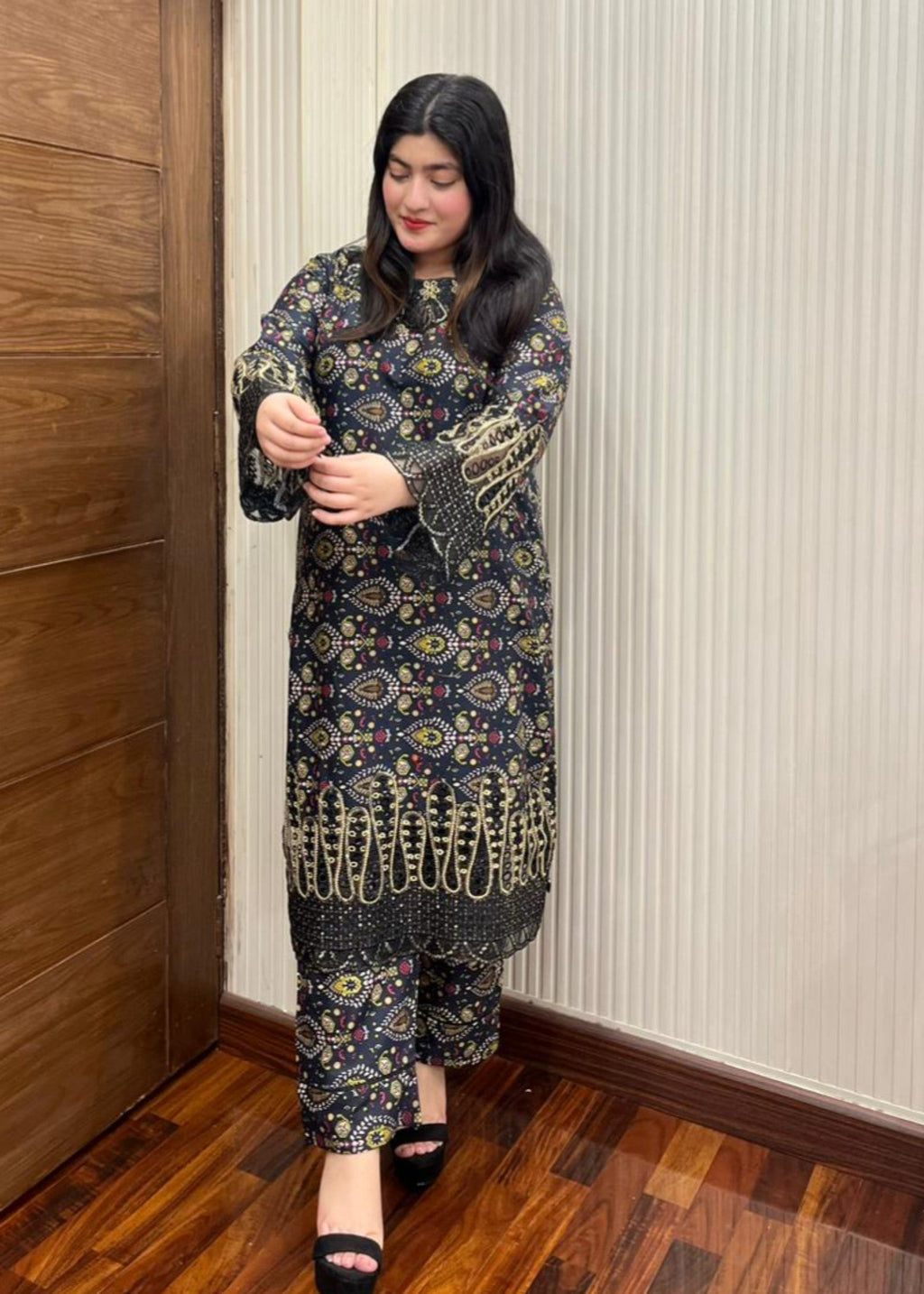 Shefoze Clothing fanch black Women 2pcs