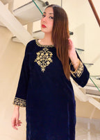 Laal Clothing Velvet V 05 Women 2pcs