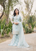 Maira Fashion Silk Sharara Set 77 Women 3pcs