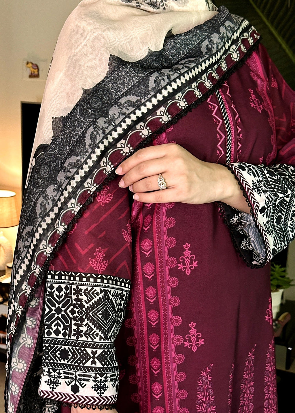 Bareen SLP07 PLUM Women 3pcs