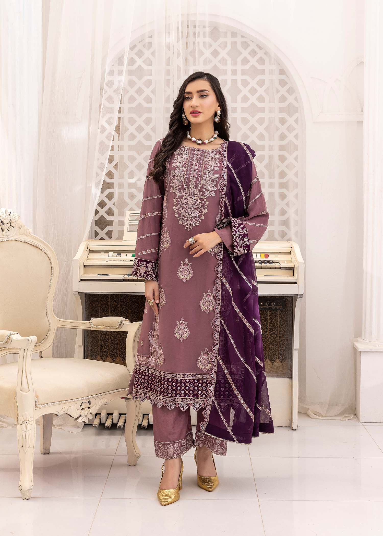 Kanwal Zainab DUSTY MAUVE Women 3pcs