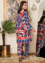 Yolo Pret Printed Arabic Silk Lawn Set ASLS A25 0003 Women 2pcs