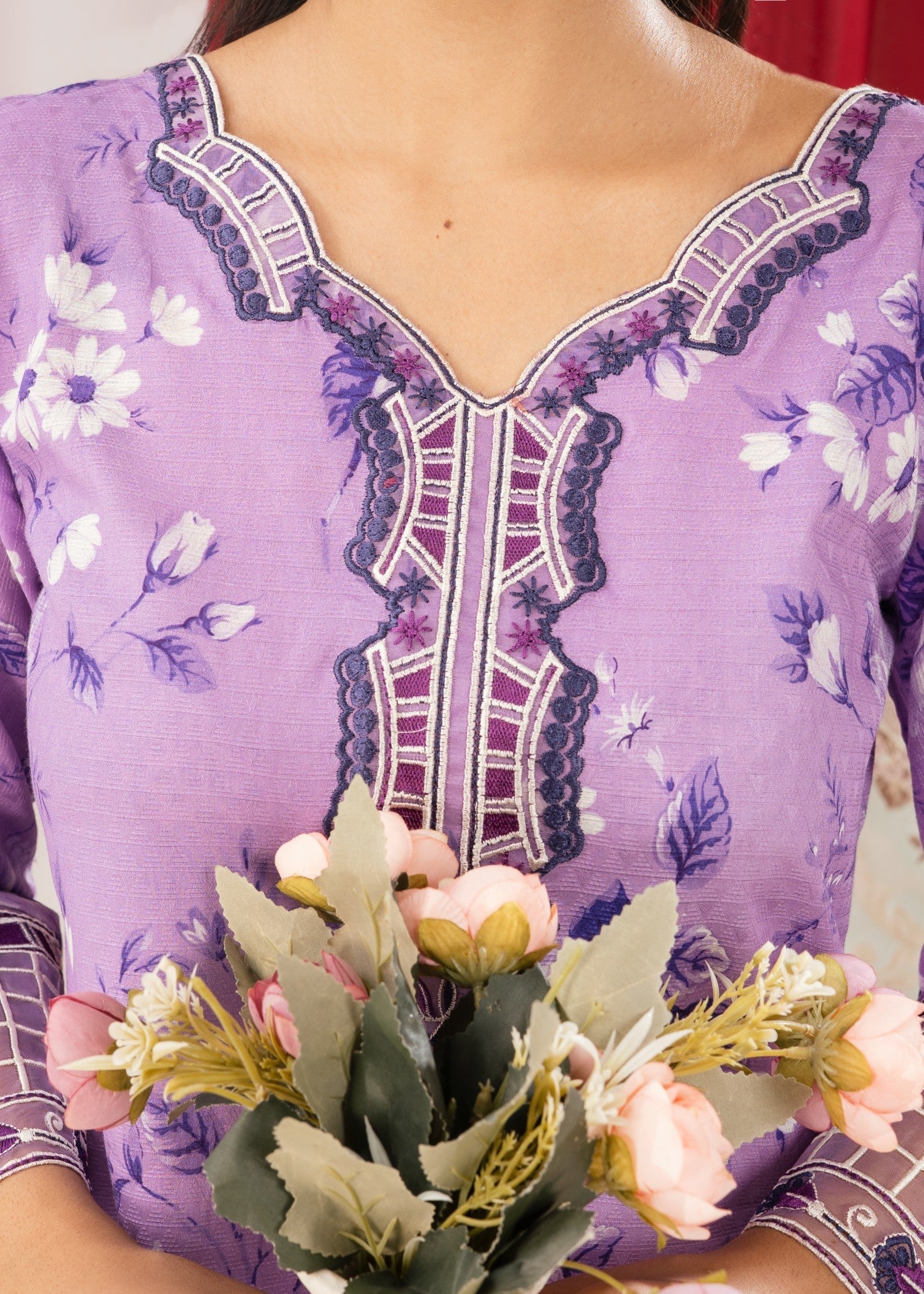 Sahibas By Mirza Daisey Lilac Women 3pcs