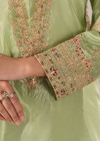 Pehnawa Fashion Silk Plazo Kurta Women 3pcs