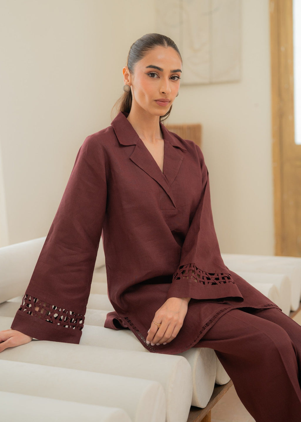 Sahar Cherry Noir Women 2pcs