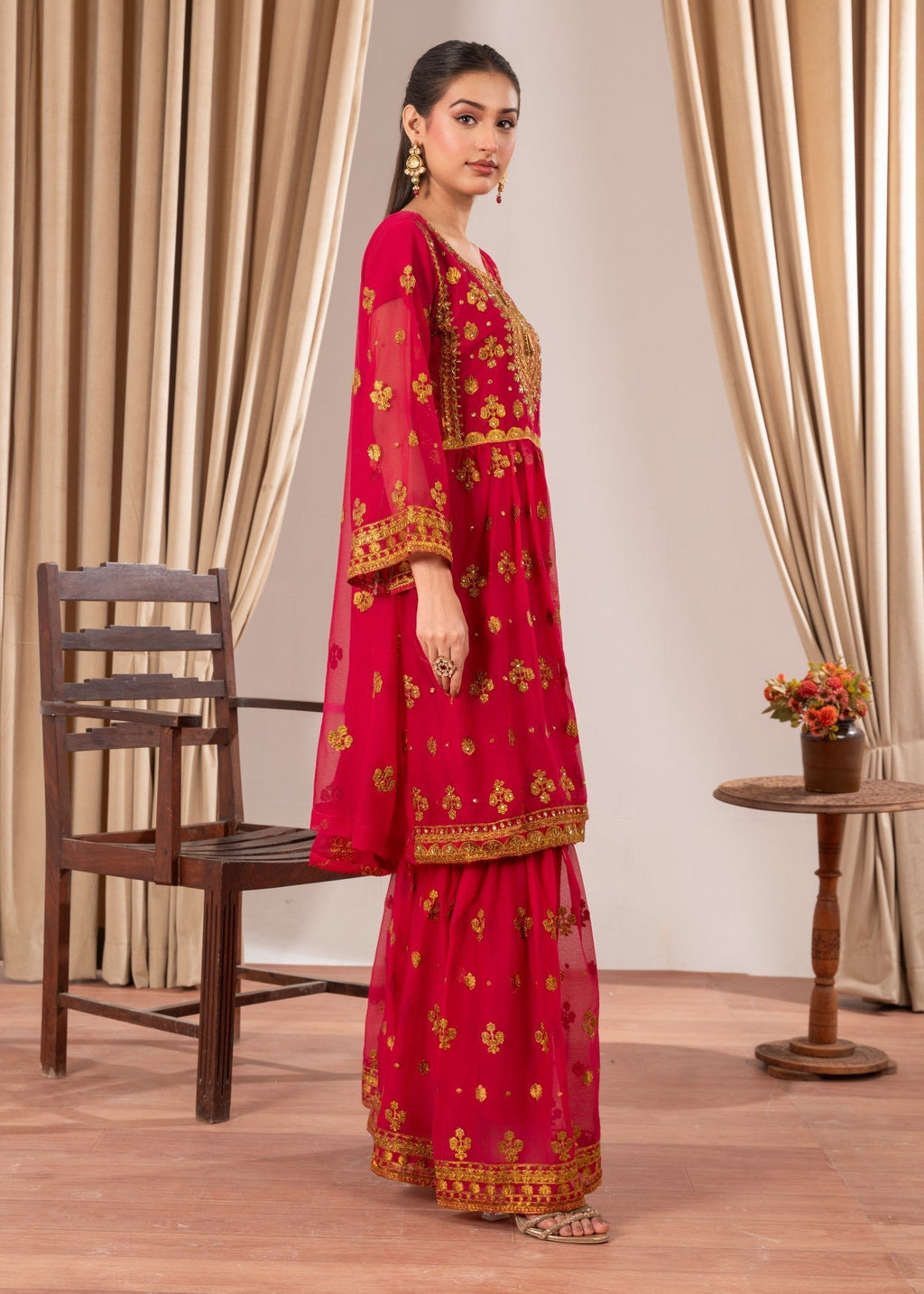 Four Season Boutique DOTTED GARRARA HOTPINK Women 3pcs