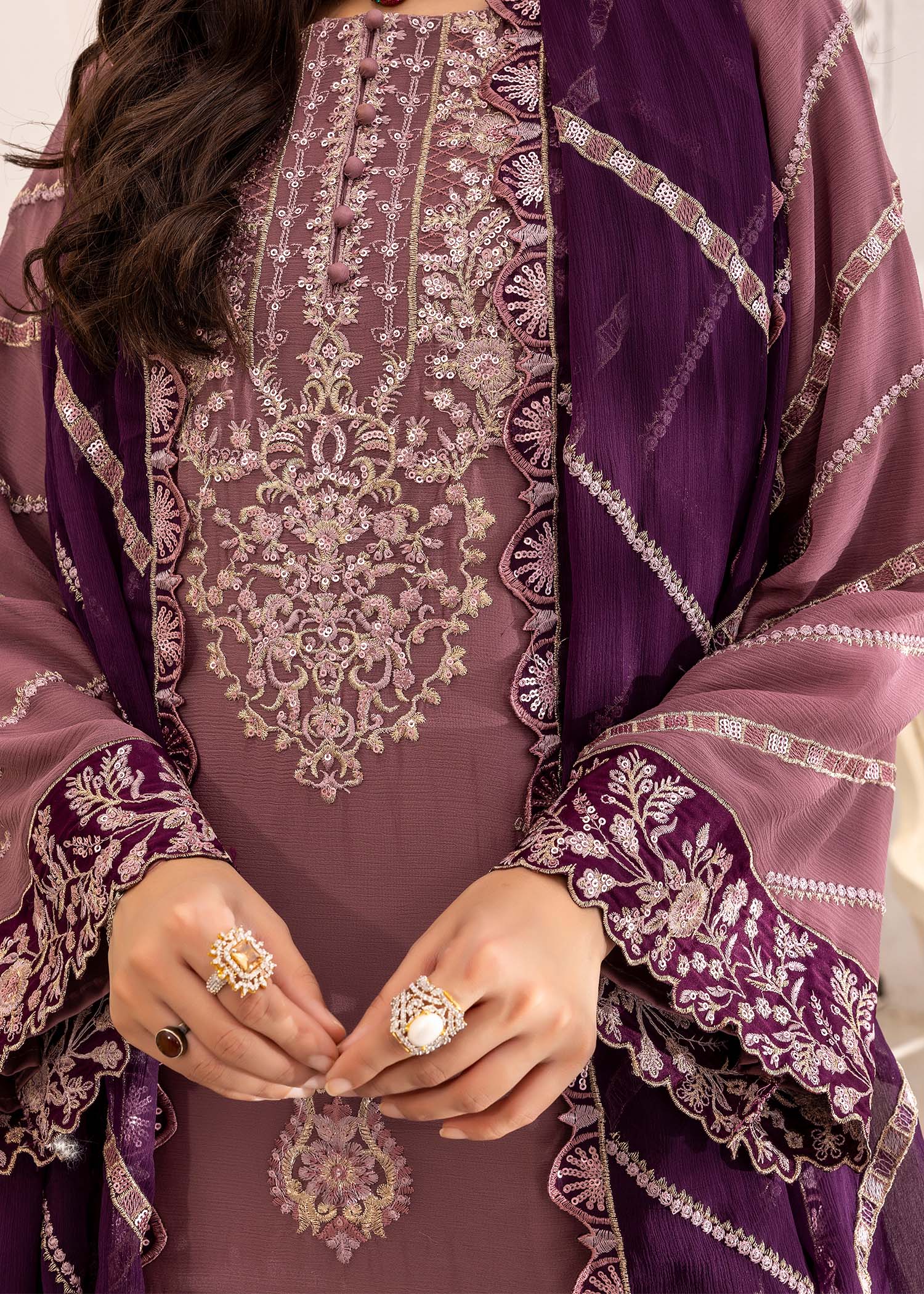 Kanwal Zainab DUSTY MAUVE Women 3pcs