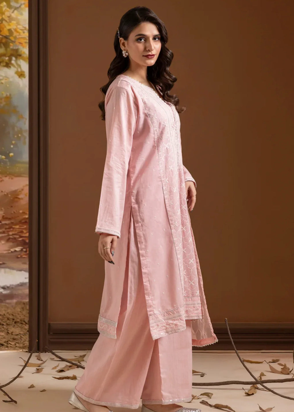 Zellbury WPS2532668 Peach Women 3pcs