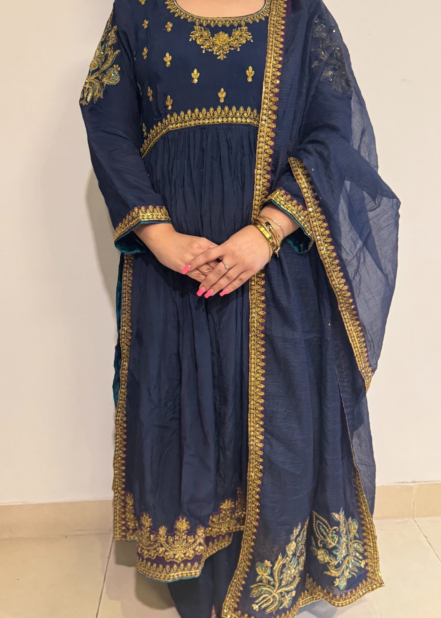 Fernazcouture Blue aura Women 3pcs