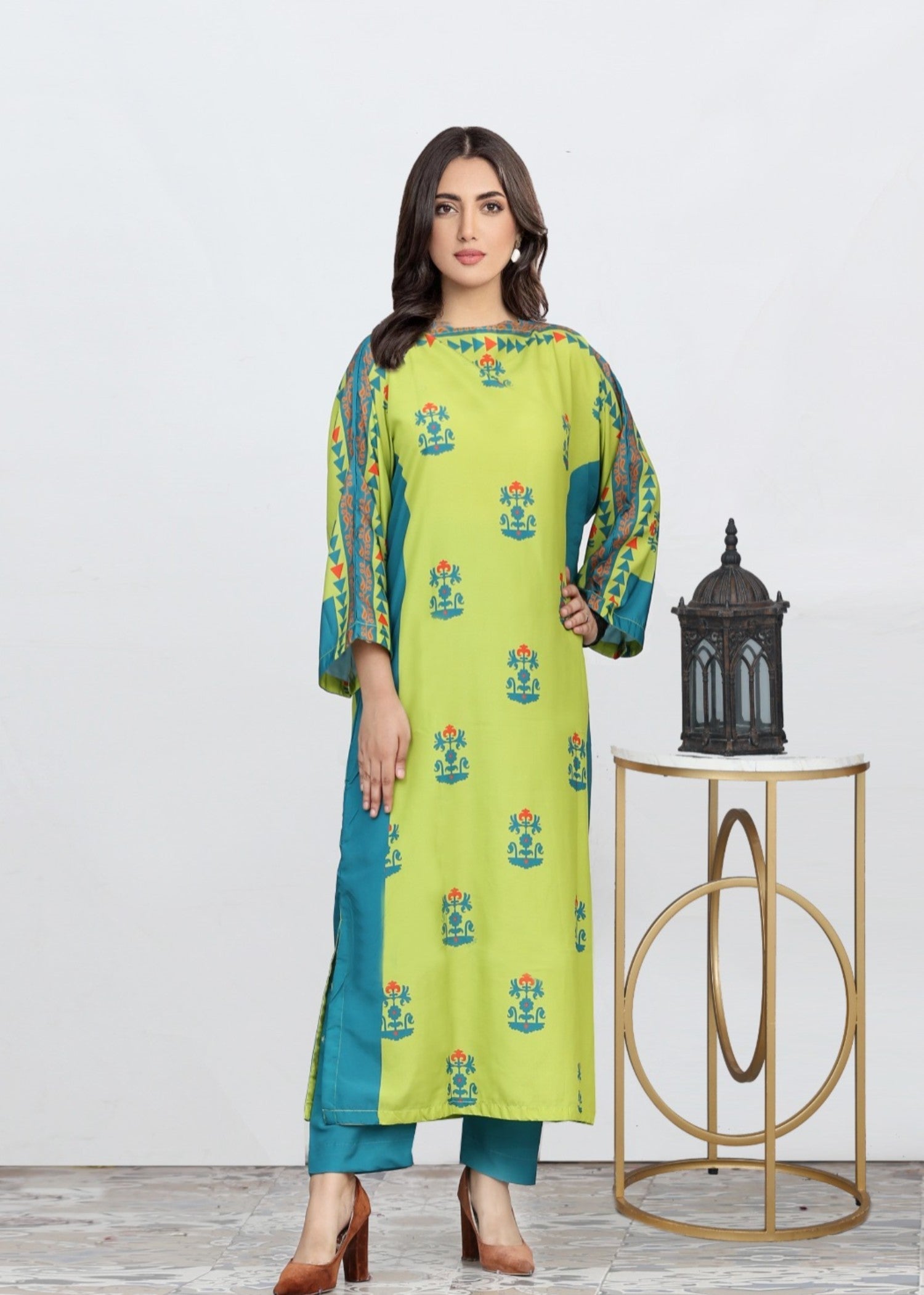 Reetriwaj Atakil green Women 2pcs