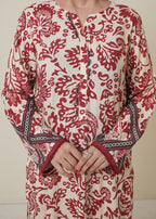 Aroshlay Linen Dress 1 | Unstitched Women 3pcs