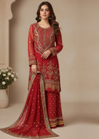 Diara Couture ZEENAT US 595 RED Women 3pcs