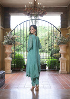 Abaan Zohan Chandni Light Cyan Women 3pcs