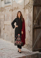 Saifron Diya Black Women 3pcs