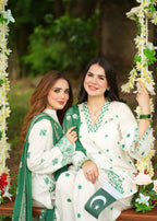 Rungrez Azaadi Ethnic Lawn outfit Women 3pcs