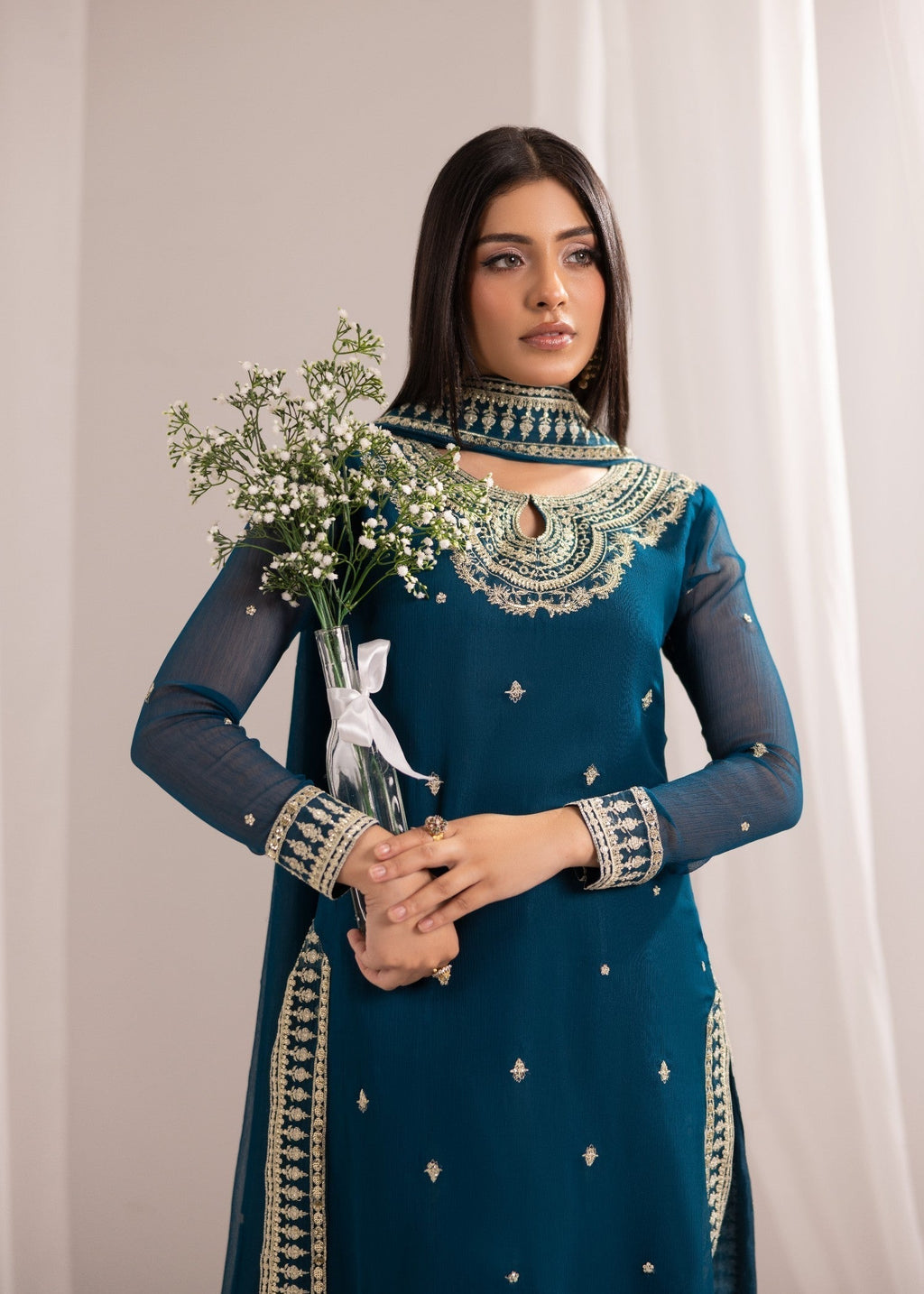 Alyssa TEAL BLUE ALL905 Women 3pcs