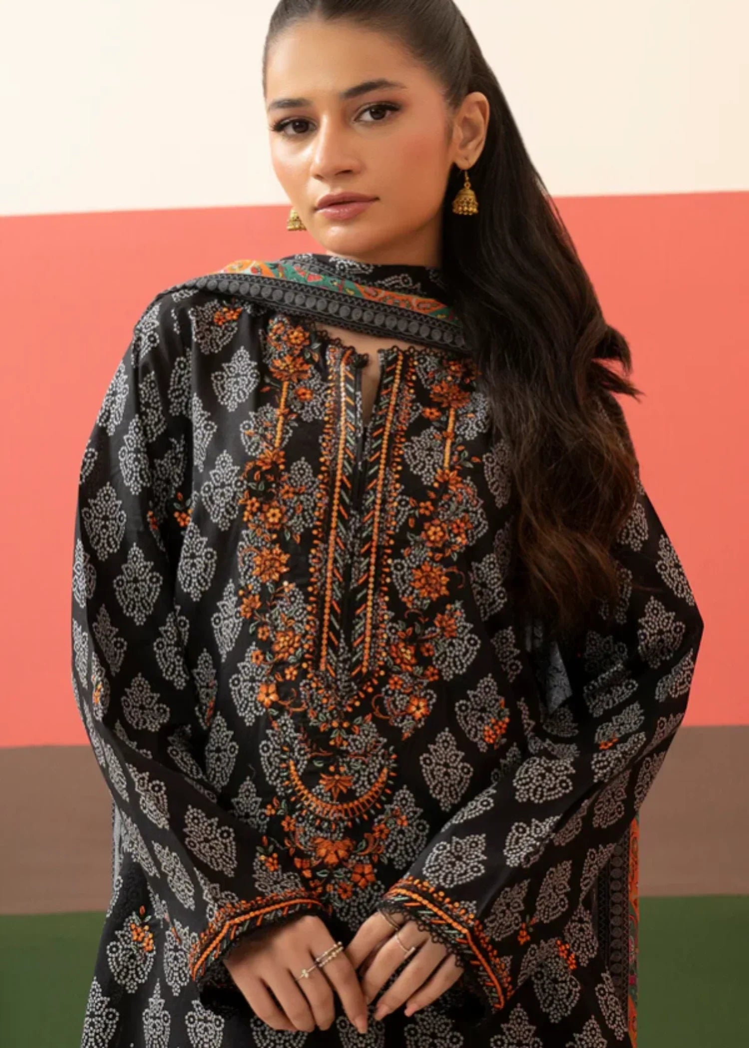 Zellbury Embroidered Kurta Dupatta WPS2521506 Women 3pcs