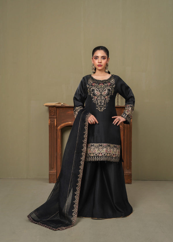 Pehnawa Fashion Sassy silk sharara Women 3pcs