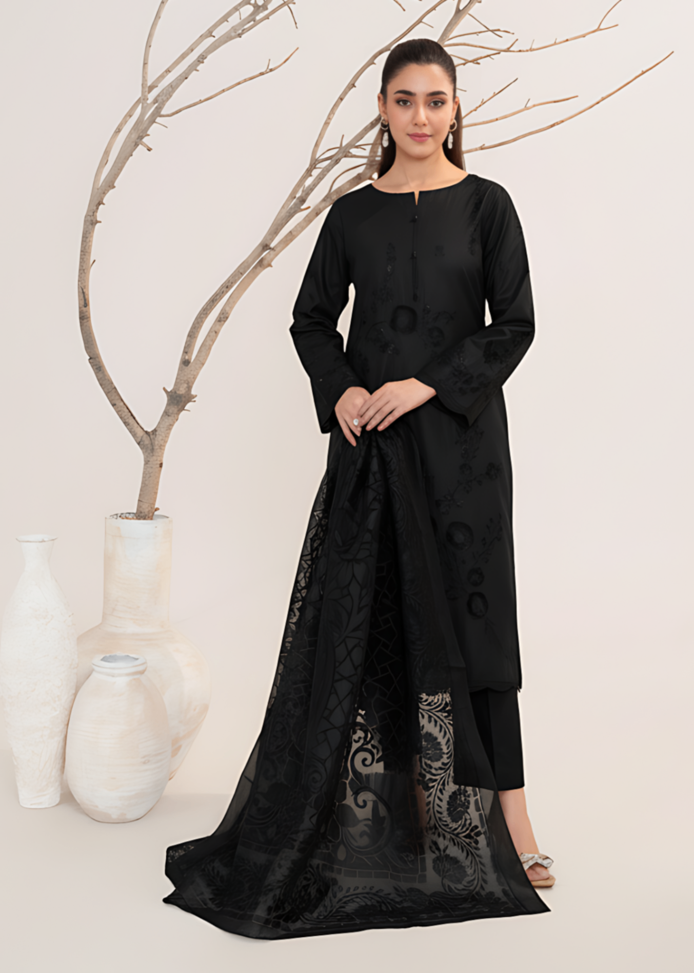 Sahibas By Mirza Zurna Black Women 3pcs