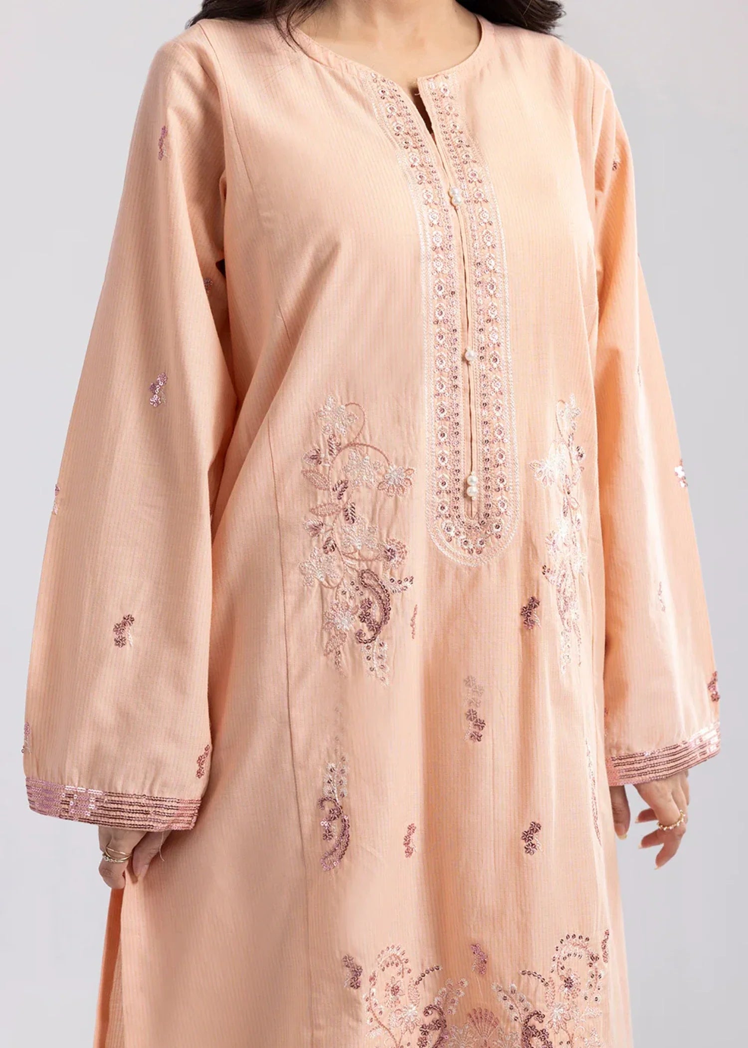 Zellbury WPS2531790 Peach Pink Women 3pcs