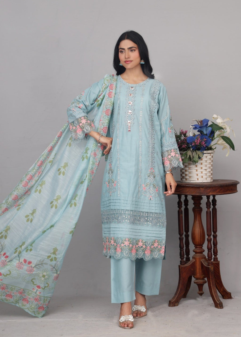 Rb Pret & Couture Sara Embroidered 3p RB PRET Women 3pcs