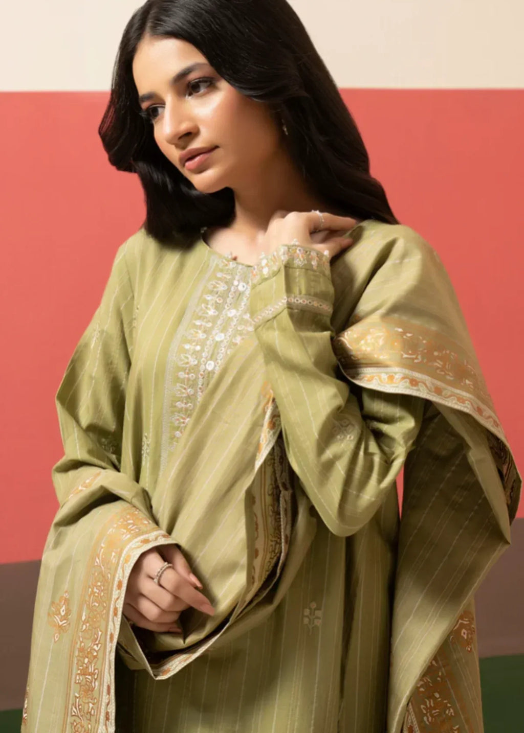 Zellbury Embroidered Kurta Dupatta Trouser WPW2433388 Women 3pcs