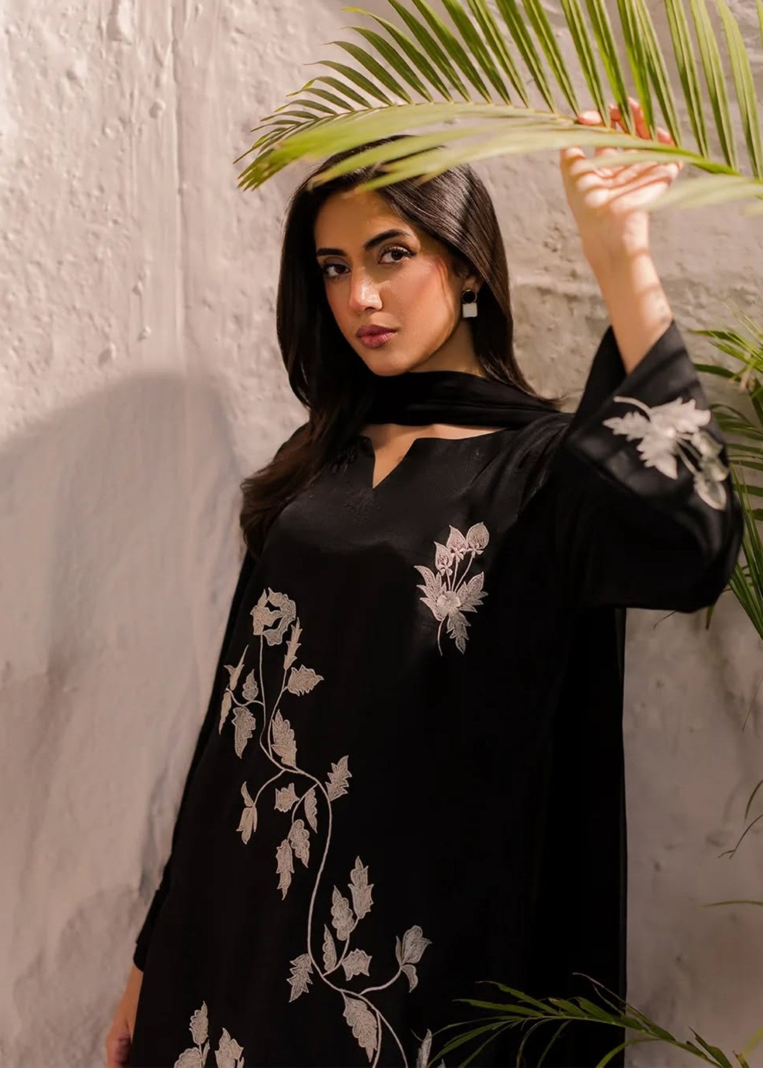 Kashqai Reeva Embroidered Black Women 3pcs