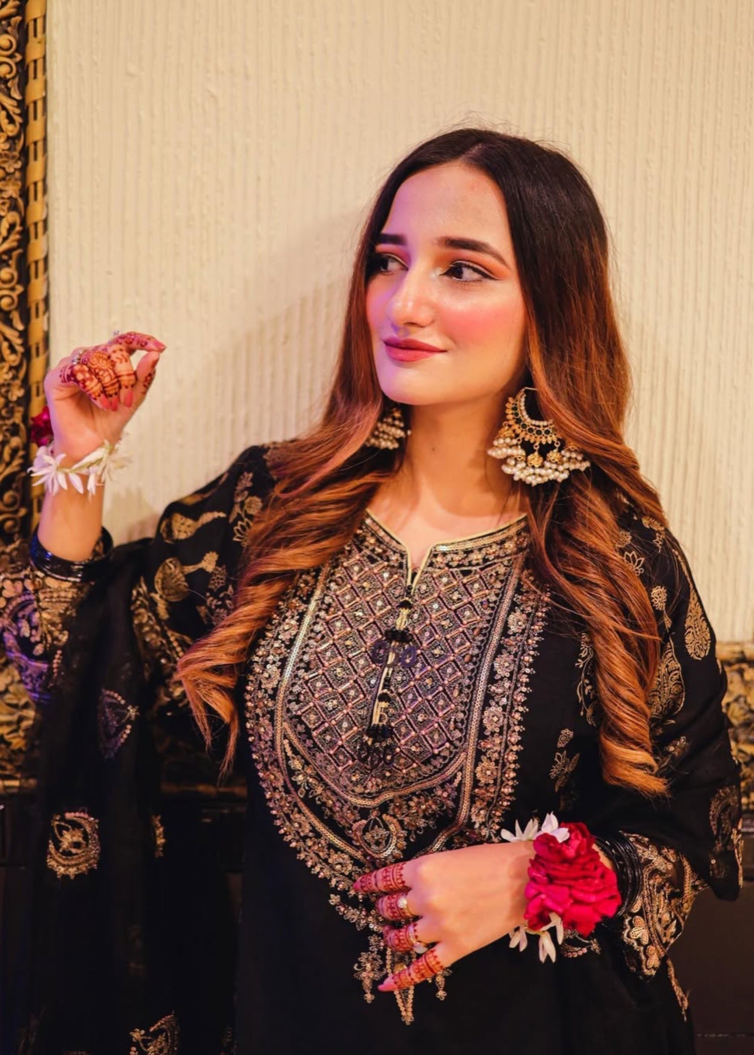 Suits By Sadia IMAAN BLACK GHARARA Women 3pcs